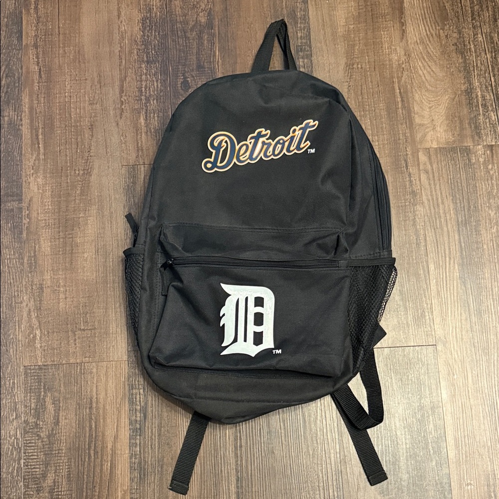 Black Detroit Backpack